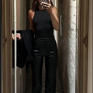 Black high neck bodysuit